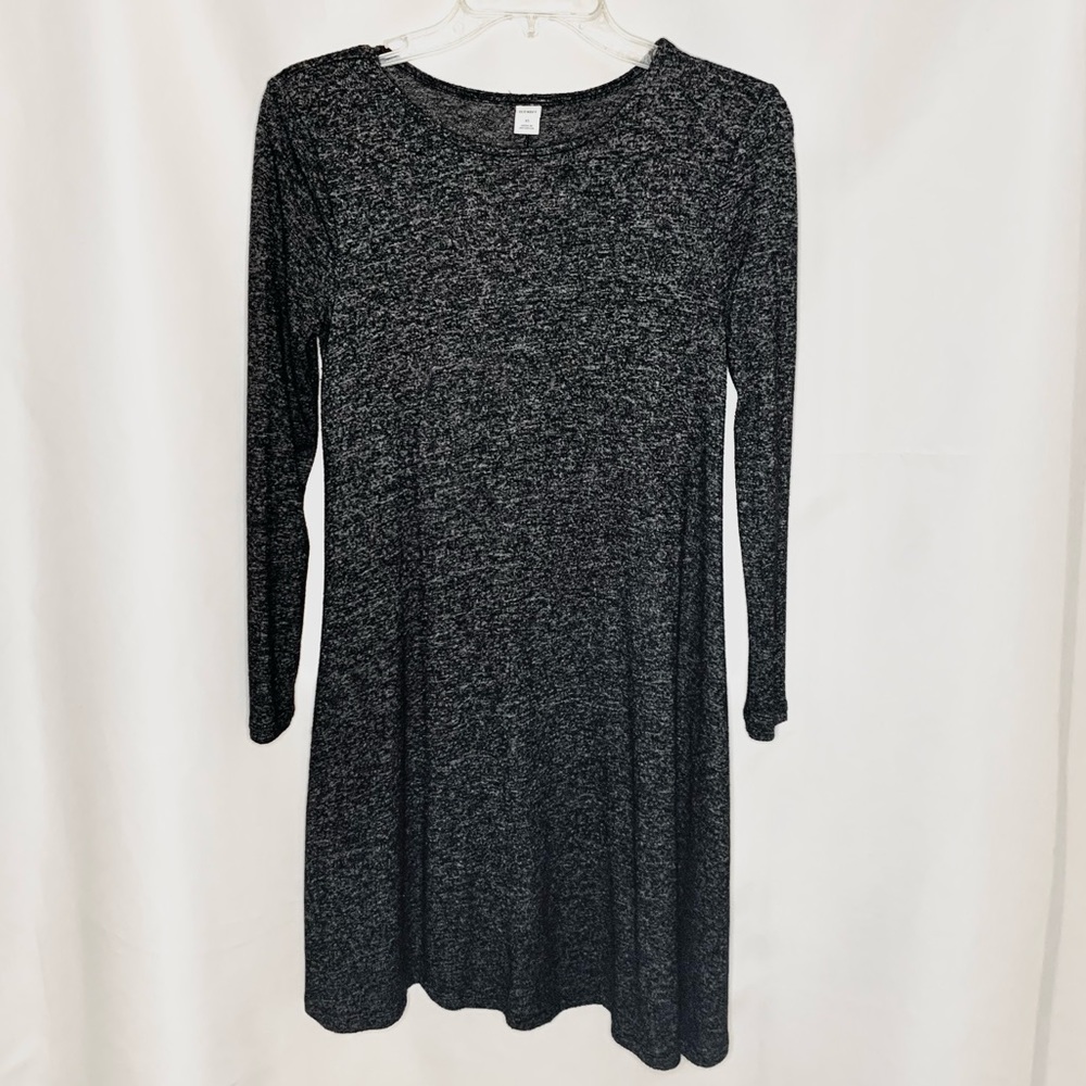 NWOT- Old Navy Dark Gray Plush-Knit Swing Dress